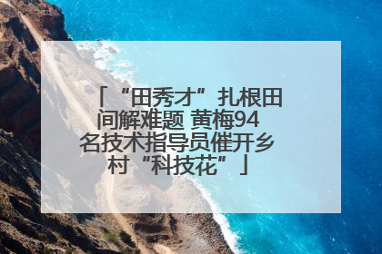 “田秀才”扎根田间解难题 黄梅94名技术指导员催开乡村“科技花”