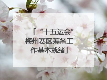 “十五运会”梅州赛区筹备工作基本就绪