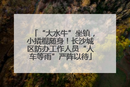 “大水牛”坐镇，小撬棍随身！长沙城区防办工作人员“人车等雨”严阵以待