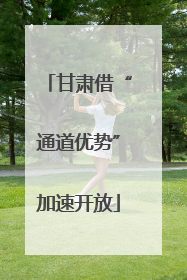甘肃借“通道优势”加速开放