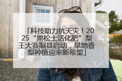 科技助力抗天灾！2025“黑松土活化肥”梨王大赛隰县启动，旱地香梨种植迎来新希望