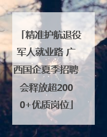 精准护航退役军人就业路 广西国企夏季招聘会释放超2000+优质岗位