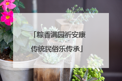 粽香满园祈安康 传统民俗乐传承