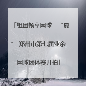 组团畅享网球一“夏” 郑州市第七届业余网球团体赛开拍