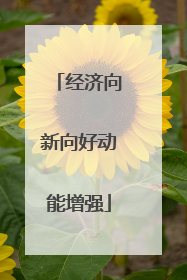 经济向新向好动能增强