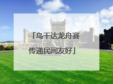 乌干达龙舟赛传递民间友好