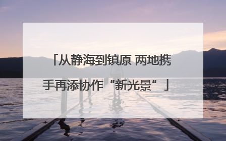 从静海到镇原 两地携手再添协作“新光景”
