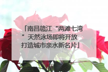 南昌赣江“两滩七湾”天然泳场即将开放 打造城市亲水新名片
