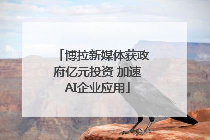 博拉新媒体获政府亿元投资 加速AI企业应用