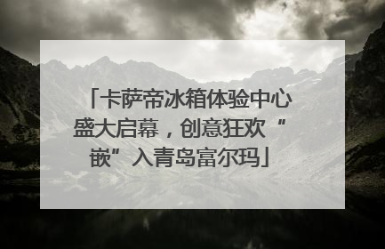 卡萨帝冰箱体验中心盛大启幕，创意狂欢“嵌”入青岛富尔玛