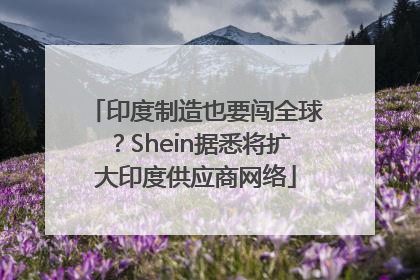 印度制造也要闯全球？Shein据悉将扩大印度供应商网络