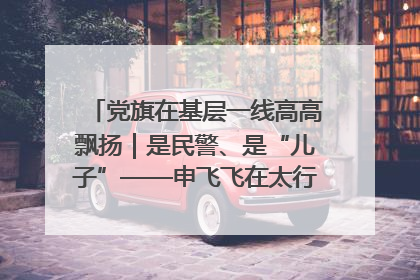 党旗在基层一线高高飘扬｜是民警、是“儿子”——申飞飞在太行山中的一线坚守