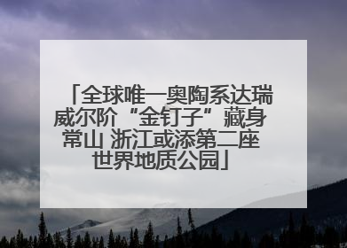 全球唯一奥陶系达瑞威尔阶“金钉子”藏身常山 浙江或添第二座世界地质公园