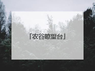 农谷瞭望台
