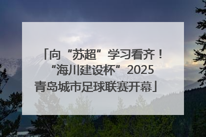向“苏超”学习看齐！“海川建设杯”2025青岛城市足球联赛开幕