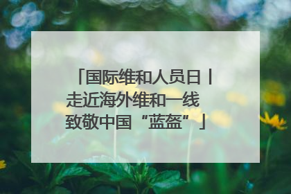 国际维和人员日丨走近海外维和一线 致敬中国“蓝盔”