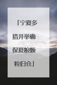 宁夏多措并举确保夏粮颗粒归仓
