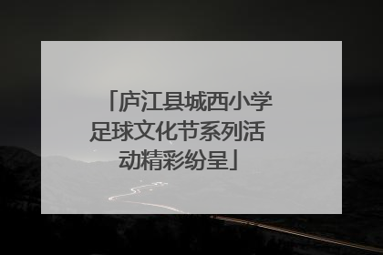 庐江县城西小学足球文化节系列活动精彩纷呈