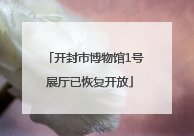 开封市博物馆1号展厅已恢复开放