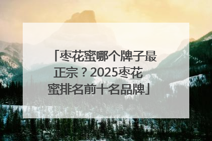枣花蜜哪个牌子最正宗？2025枣花蜜排名前十名品牌