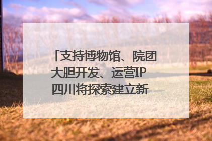 支持博物馆、院团大胆开发、运营IP 四川将探索建立新的收入分配激励机制｜新闻发布最前线