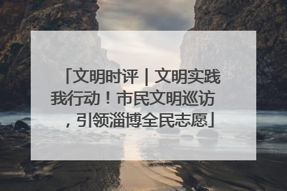 文明时评｜文明实践我行动！市民文明巡访，引领淄博全民志愿
