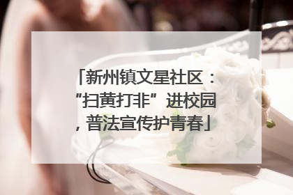 新州镇文星社区：“扫黄打非”进校园，普法宣传护青春