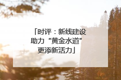 时评：新线建设助力“黄金水道”更添新活力