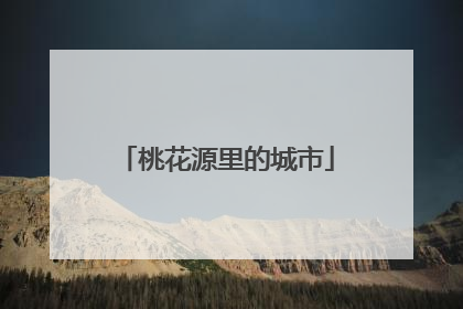 桃花源里的城市