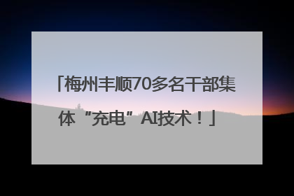 梅州丰顺70多名干部集体“充电”AI技术！