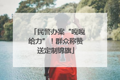 民警办案“嘎嘎给力”！群众称赞送定制锦旗