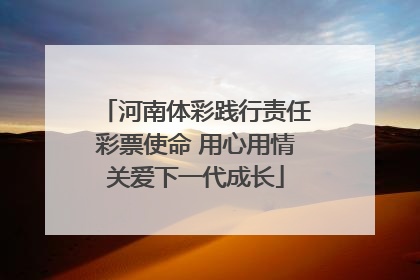 河南体彩践行责任彩票使命 用心用情关爱下一代成长