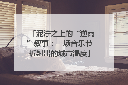 泥泞之上的“逆雨”叙事：一场音乐节折射出的城市温度