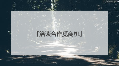 洽谈合作觅商机