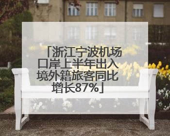 浙江宁波机场口岸上半年出入境外籍旅客同比增长87%
