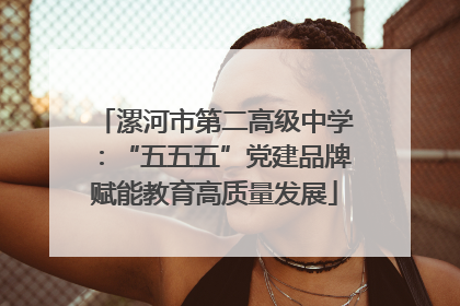 漯河市第二高级中学：“五五五”党建品牌赋能教育高质量发展