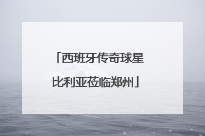 西班牙传奇球星 比利亚莅临郑州
