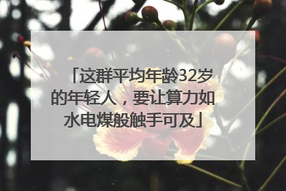 这群平均年龄32岁的年轻人，要让算力如水电煤般触手可及