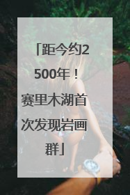 距今约2500年！赛里木湖首次发现岩画群