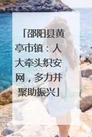 邵阳县黄亭市镇：人大牵头织安网，多力并聚助振兴