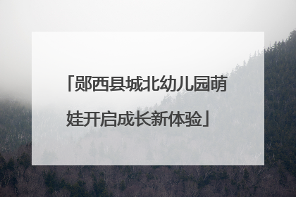 郧西县城北幼儿园萌娃开启成长新体验