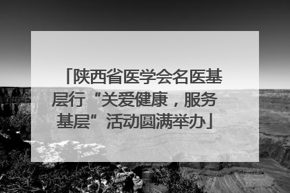 陕西省医学会名医基层行“关爱健康，服务基层”活动圆满举办