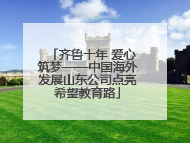 齐鲁十年 爱心筑梦——中国海外发展山东公司点亮希望教育路